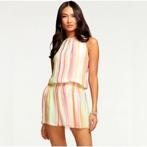 New Ramy Brook Paris Striped Mini Dress Size Large